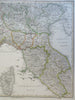 Northern Italy Kingdom of Piedmont Tuscany Parma 1855 Stulpnagel detailed map