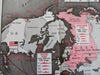 Russian Naval Power Soviet Fleets World Map 1968 Cold War information map