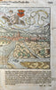 Schlettstatt Holy Roman Empire 1598 Munster Cosmography wood cut view hand color