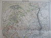 Russian Empire Finland Poland Ukraine Caucasus 1885 Flemming detailed map