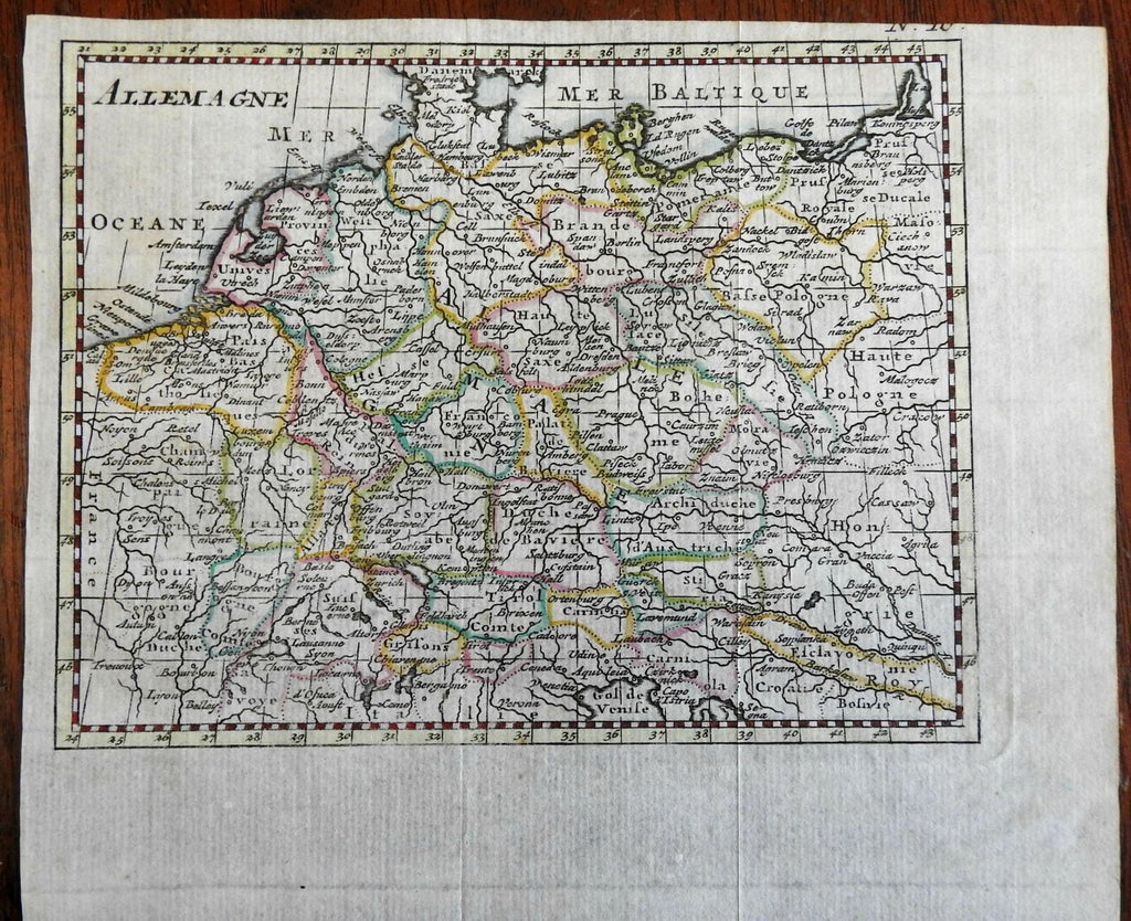 Holy Roman Empire Germany Low Countries Austria Bohemia 1778 Desnay map