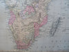 Africa Continent Egypt Cape Colony Abyssinia Congo 1888 Bradley-Mitchell map