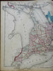 Province of Ontario Canada Toronto St. Lawrence 1875 Walling & Tackabury map