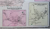 Sunderland & Leverett Franklin County Massachusetts 1871 detailed township map