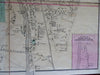 Greenfield Center Franklin Co. Massachusetts 1871 Beers detailed city plan
