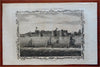 Surat India Gujarat Fortified City Harbor View Sailing Ships 1768 Record print.