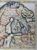 Kingdoms of Sweden & Norway Scandinavia Finland 1748 Vaugondy hand color map
