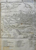 Poitiers Buttiers France 1598 Munster Cosmography wood cut print city view