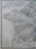 France Railroads Paris Orleans Marseilles Aix Toulouse 1858 Dufour engraved map