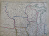 United States Pre-Civil War California New York 1860 Blackie three sheet map