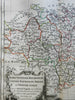 Berry Nevers Bourbon Lyon Auvergne  Kingdom of France 1761 Vaugondy map