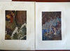 Edmund Dulac c. 1920's lot x 10 scarce color prints sailing ocean & water scenes