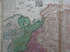 Russian Empire Siberia Kamchatka Ukraine c. 1750 Homann decorative folio map