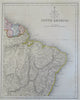 South America Brazil Peru Chile New Zealand c. 1850 Archer four sheet map