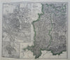 Kingdom of Bavaria Munich Wurzburg Augsburg Passau 1873 Ravenstein detailed map