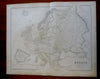 Europe France Russia Ottomans British Isles Italy c. 1855-60 Fullarton map