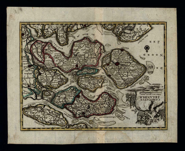 Zeeland Holland Comitatus Zelandiae Nederland Netherlands c.1740-60 map