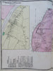 Sunderland & Leverett Franklin County Massachusetts 1871 detailed township map