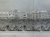 The Strand London Panoramic Street Scene Carriage Procession 1829 engraved view