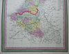 Netherlands Belgium Holland Luxembourg Amsterdam Brussels 1850 Cowperthwait map