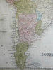 South America continent 1841 Goodrich Bradford Boynton map