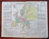 Concert of Europe German Confederation France 1821 Carey large historical map