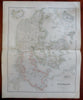 Kingdom of Denmark Copenhagen Sjaelland Jylland Iceland c. 1855-60 Fullarton map