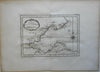 Gulf of Edinburgh Scotland United Kingdom Dunbar Burnt Island 1760 Bellin map
