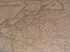 Holland Germany Flanders Zeeland 1788 folio Grussefeld scarce antique folio map