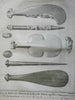 New Zealand 1774 Maori Sculpture Craft Goods Oars Paddles Chest lot two prints