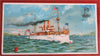 U.S.S. Maine American Battleship U.S. Navy Spanish-American War 1898 color print