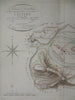 Commune de Calvire Southern France Rhone River 1808 Donnet detailed map