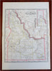 Idaho state Meridian Pocatello Fort Hall 1887-90 Cram scarce large detailed map