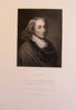 Blaise Pascal French Mathematician c. 1850's fine India Proof engraved portrait