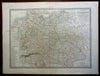 German Confederation Austrian Empire Bohemia Bavaria 1830 Lapie large folio map