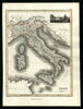 Italy Italian States Italia 1820 Thomson Hewitt Decorative Map