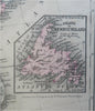United States & Territories Dakota Terr. 1882 Mitchell large hand colored map