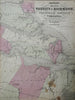 US Civil War Peninsular Campaign Virginia 1866 A.J. Johnson Scarce Issue map
