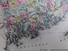 Washington County Maine Belfast city plan Addison Cutler c.1890 Stuart large map
