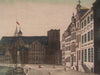 Ghent Belgium St Michel a Gand 1780 old Vue d'Optique hand color city view print