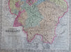 Germany Prussia Bavaria Austria Bohemia Hanover Saxony Rhineland 1856 Young map