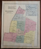 Bloomfield Connecticut Duncaster Scotland 1869 Baker & Tilden detailed town map