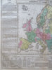 Concert of Europe German Confederation France 1821 Carey large historical map