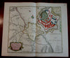 Cayenne French Guyana South America c.1750 Tirion large scarce Dutch map