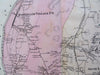 Sunderland & Leverett Franklin County Massachusetts 1871 detailed township map