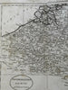 Netherlands Belgium Holland Luxembourg Flanders 1796 Doolittle engraved map