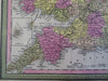 England Wales United Kingdom London Cardiff York 1848 Cowperthwait Mitchell map