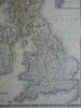 British Isles United Kingdom Ireland England Scotland Wales 1852 Philip map