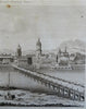 Dresden Germany Holy Roman Empire City View c. 1789 Sparrow engraved print