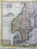 Scandinavia Sweden Denmark Norway Baltic Sea 1760 Jefferys decorative map